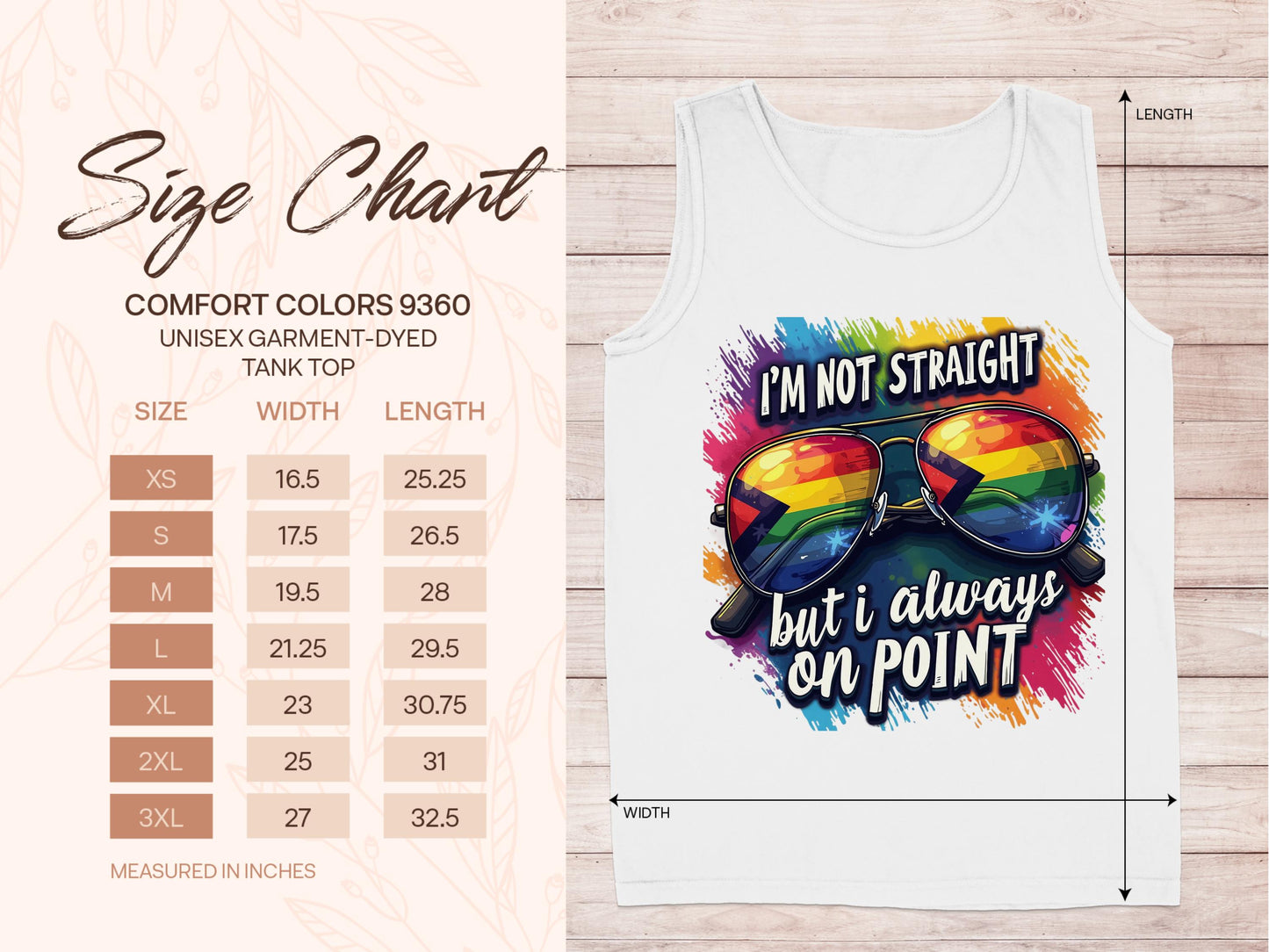 I'm Not Straight But Always on Point Tank Top