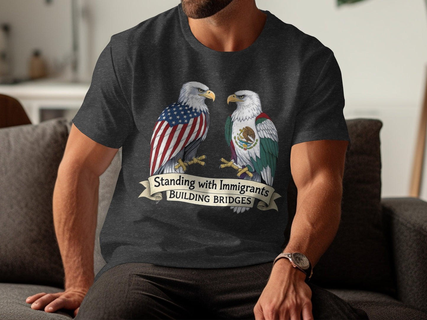 Standing with Immigrants Building Bridges Shirt product
