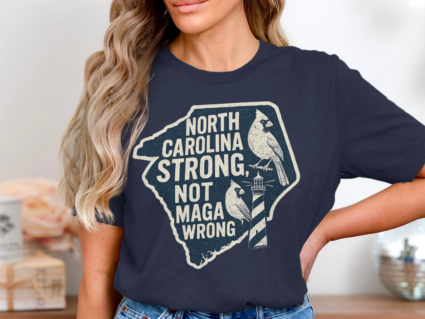 North Carolina Strong Not Maga Wrong Shirt product