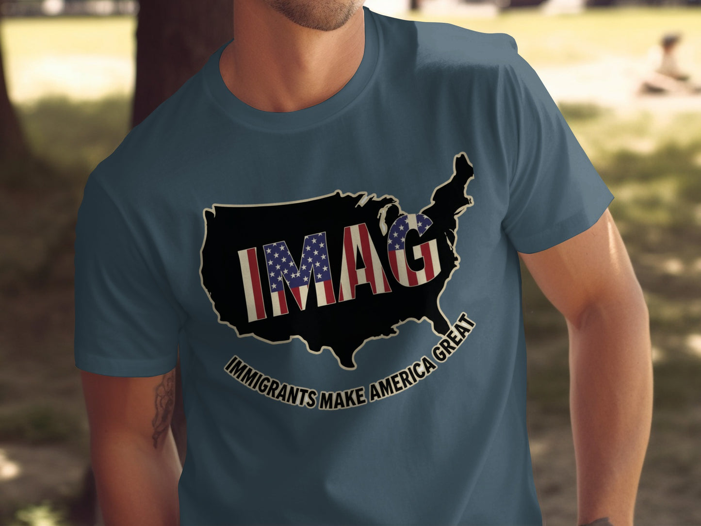 Immigrants Make America Great Graphic T-Shirt Product