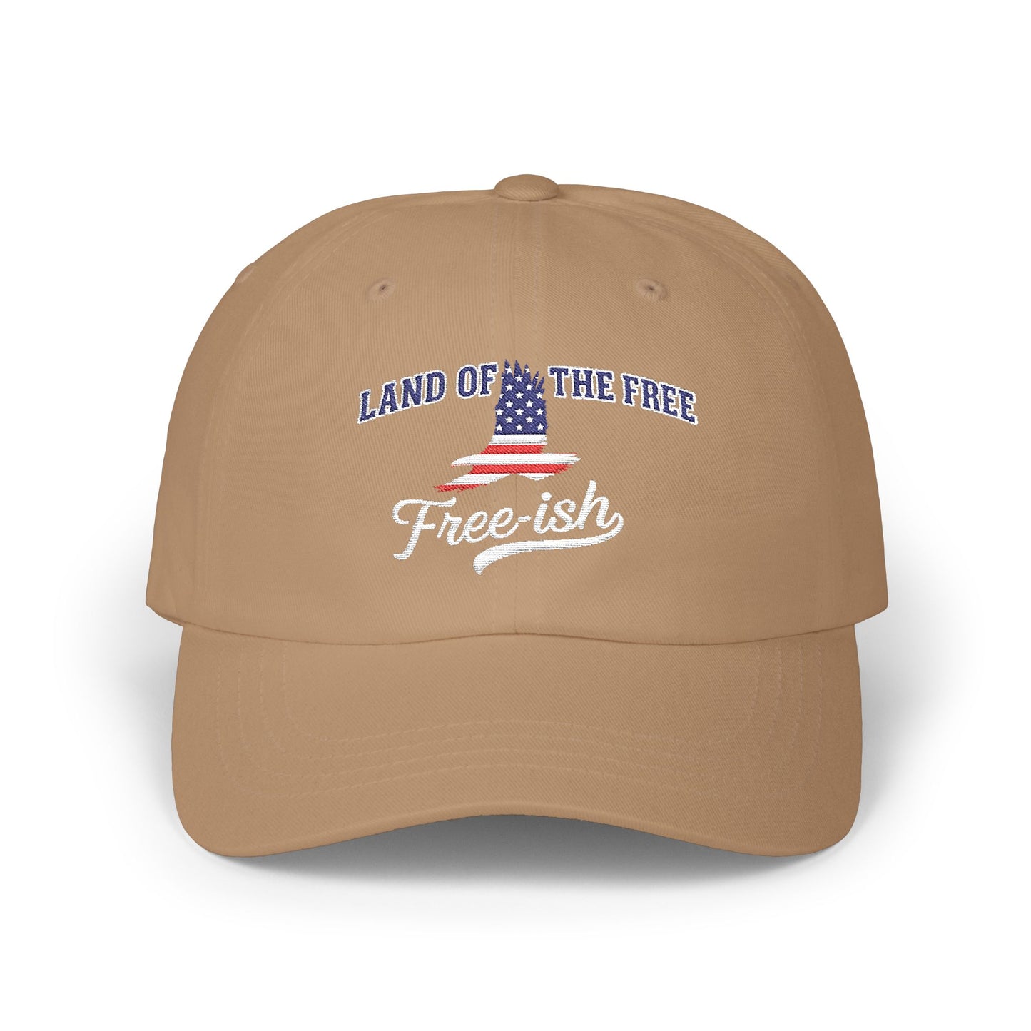 4th of July Embroidery Hat 'Land of the Free' Design | Patriotic Hat, Gift for Dads, Casual Wear, Freedom Cap, Summer Accessory