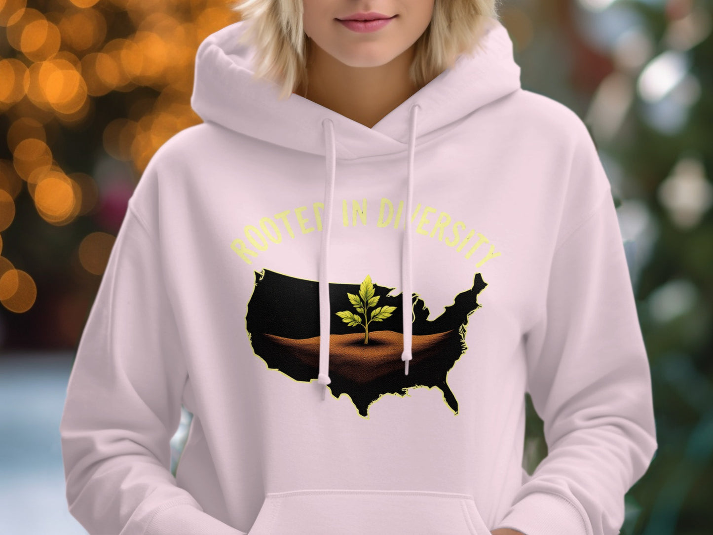 Rooted in Diversity USA Map Hoodie product type