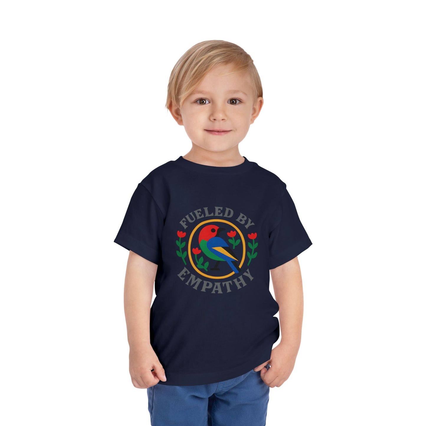 Empathy Bird Toddler Tee - Cute Short Sleeve Shirt for Kids, Gift for Birthdays, Encouraging Apparel, Toddler Fashion