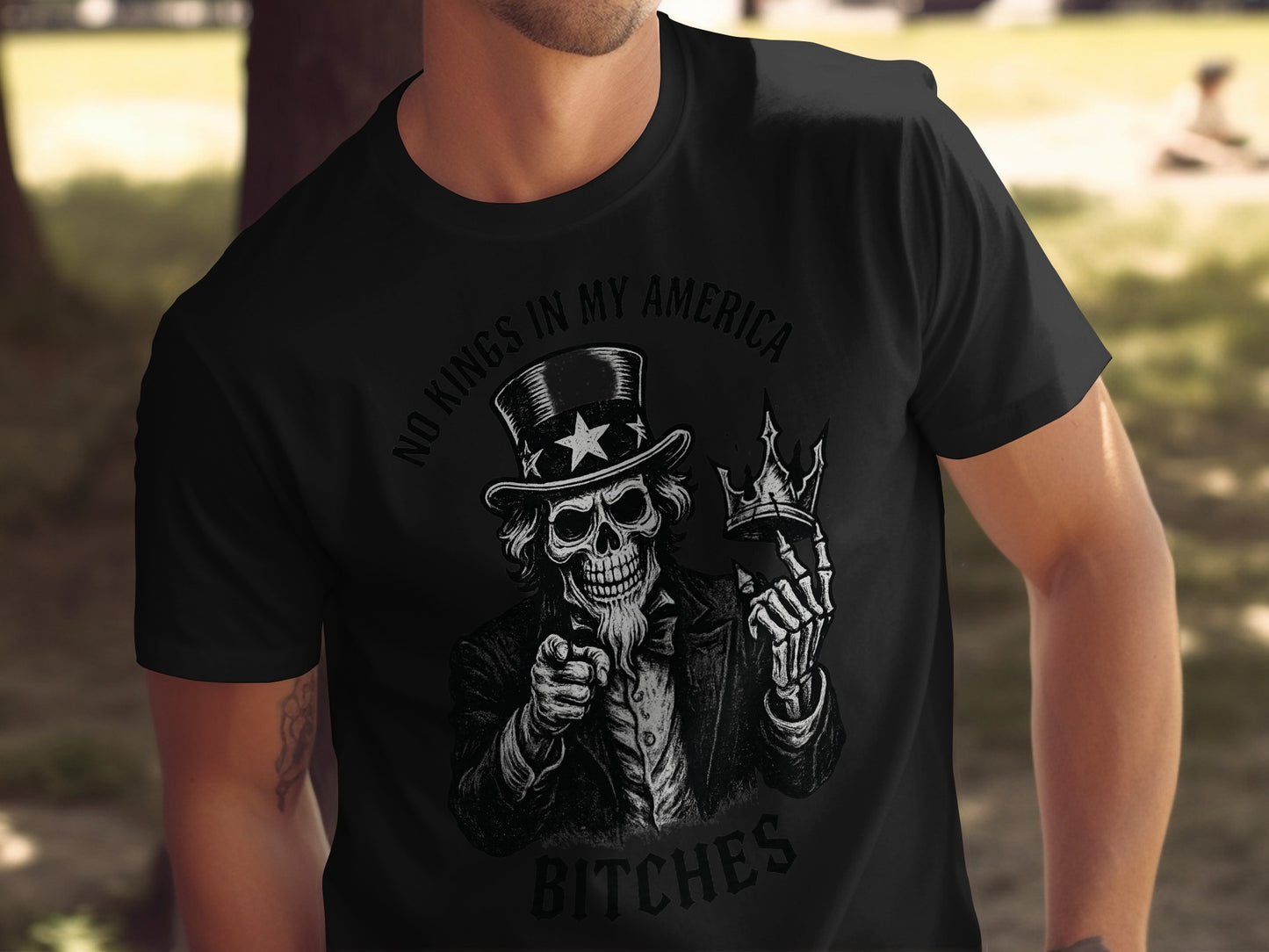 No Kings In My America Bitches Graphic T-Shirt product