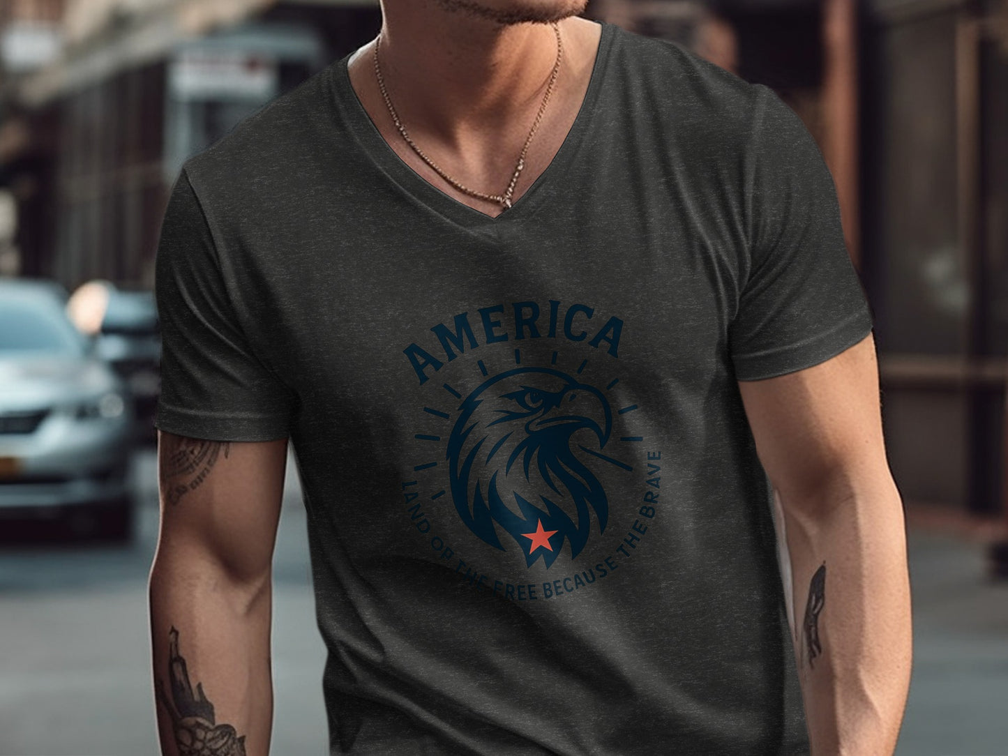 America Land of the Free Because of the Brave T-shirt product