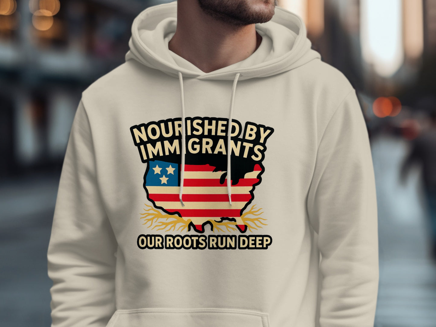 Nourished By Immigrants Hoodie Unique Apparel product type