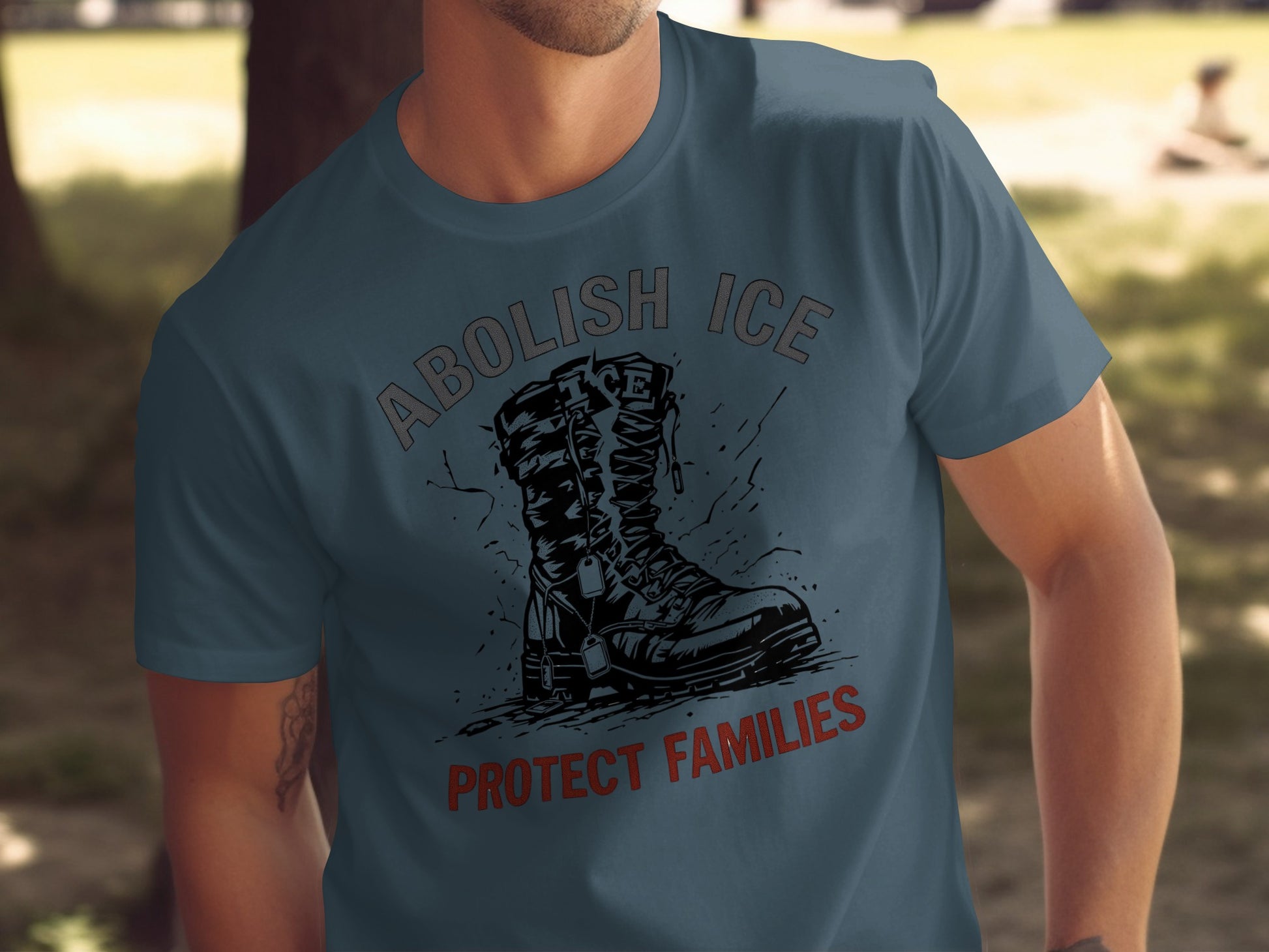 Abolish ICE Protect Families Graphic T-shirt