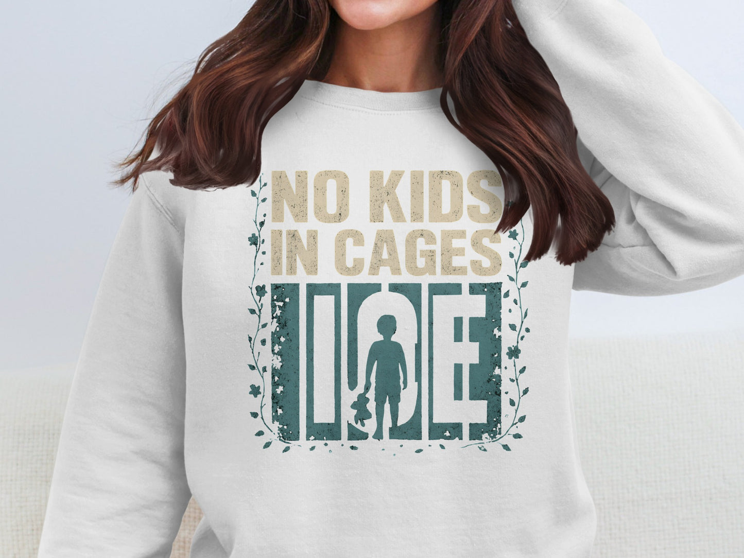 No Kids In Cages Graphic Sweatshirt product type