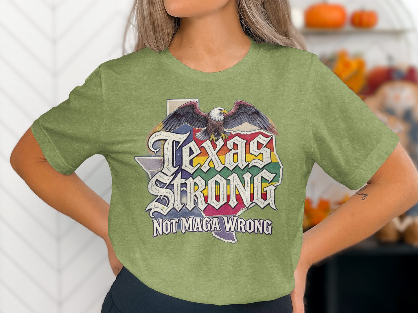 Texas Strong Not Maga Wrong Graphic T-shirt product