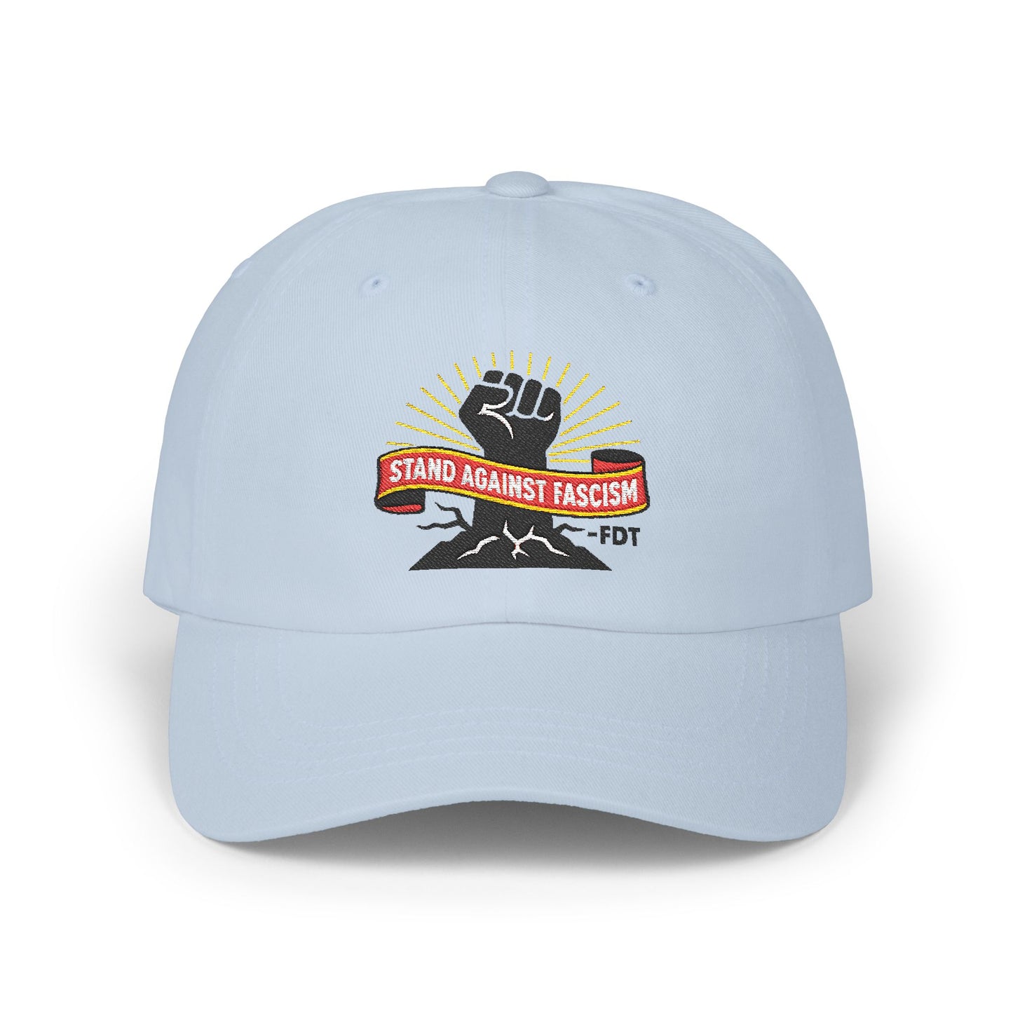 Embroidered Hat Protest No Kings IN America, Resist Anti Fascism Hat