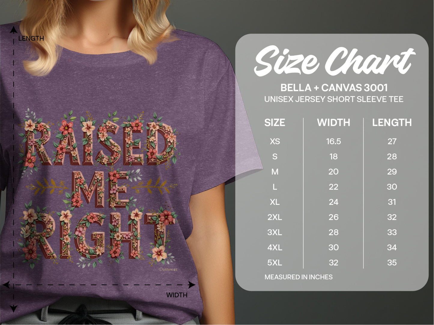 Raised Me Right Floral Graphic T-Shirt product type