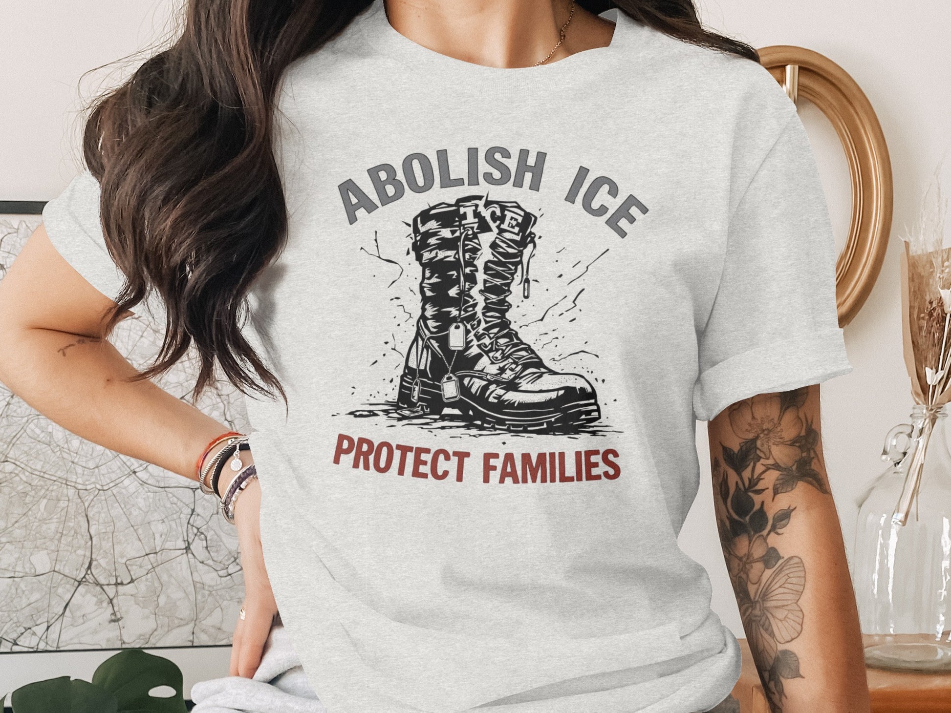 Abolish ICE Protect Families Statement T-Shirt