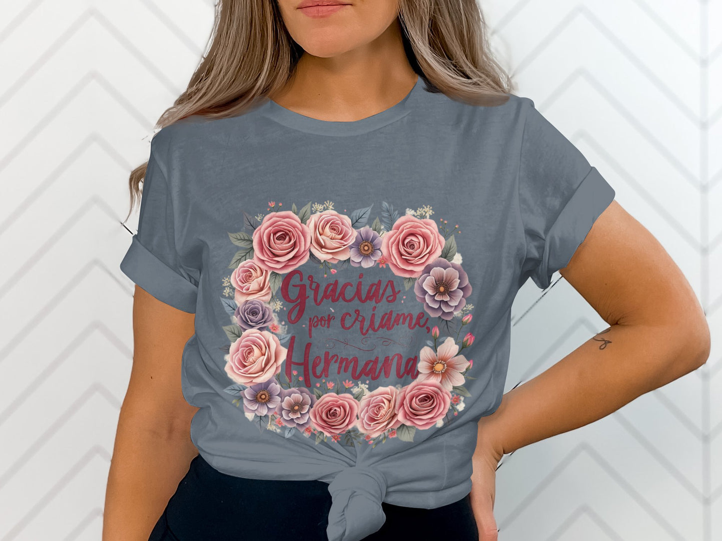 Gracias Por Cuidarme Hermana Floral Shirt product type