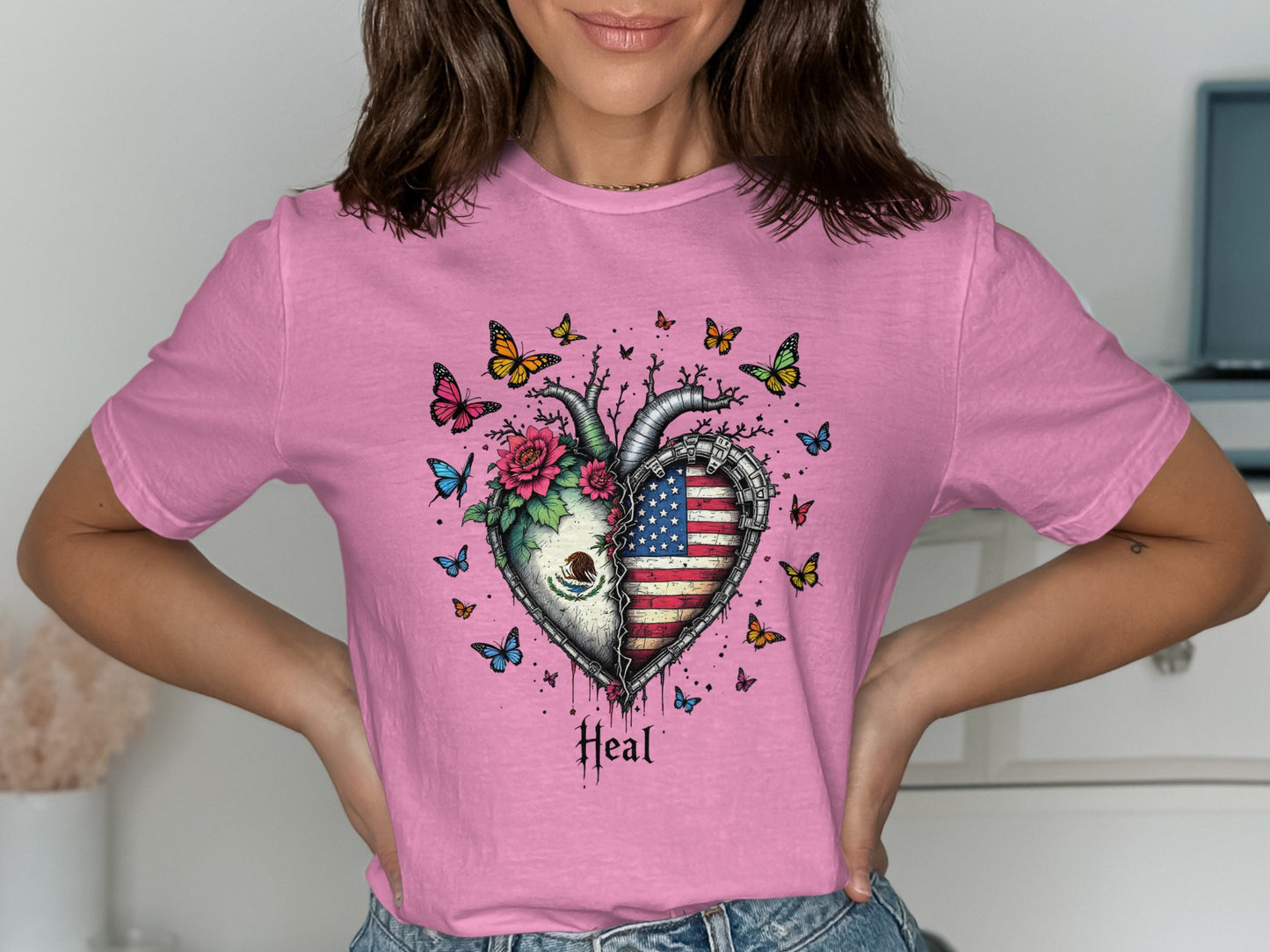 Healing Heart with American Flag Design Product Type
