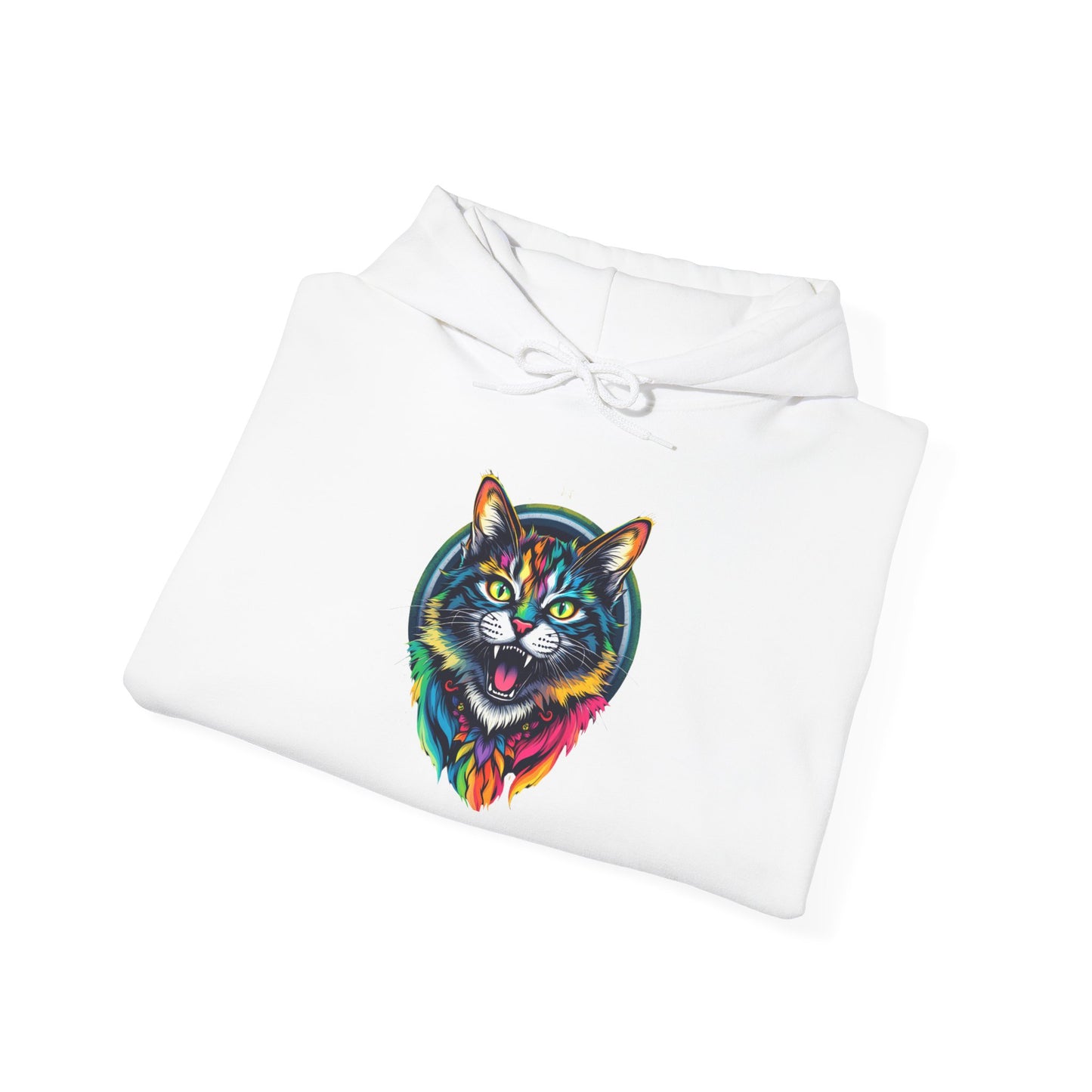 Pride hoodie Colorful Cat Design Unisex Hoodie – Cozy & Vibrant Sweatshirt for Animal Lovers