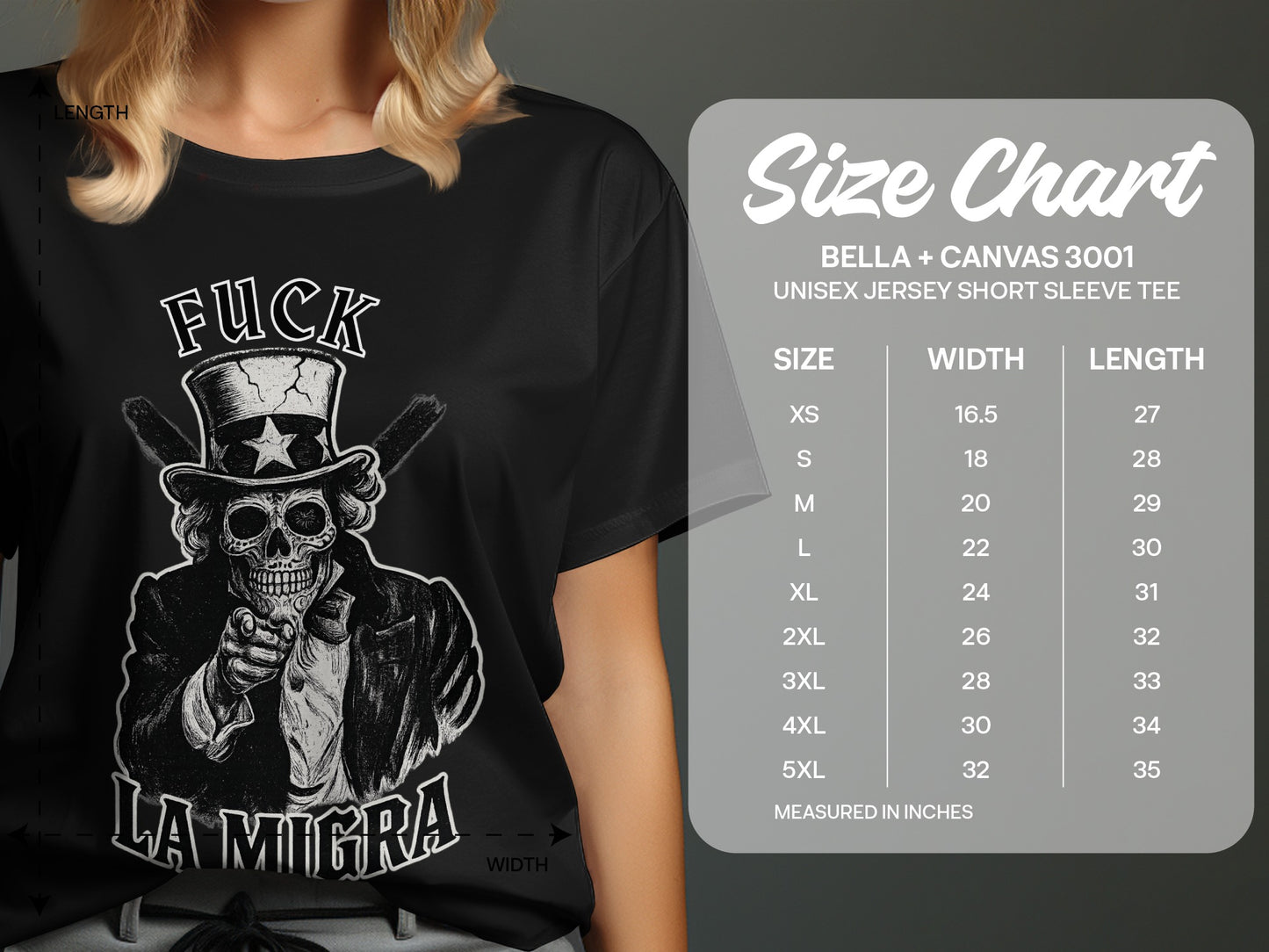Skull Figure Uncle Sam Graphic Unisex Jersey Tee product type