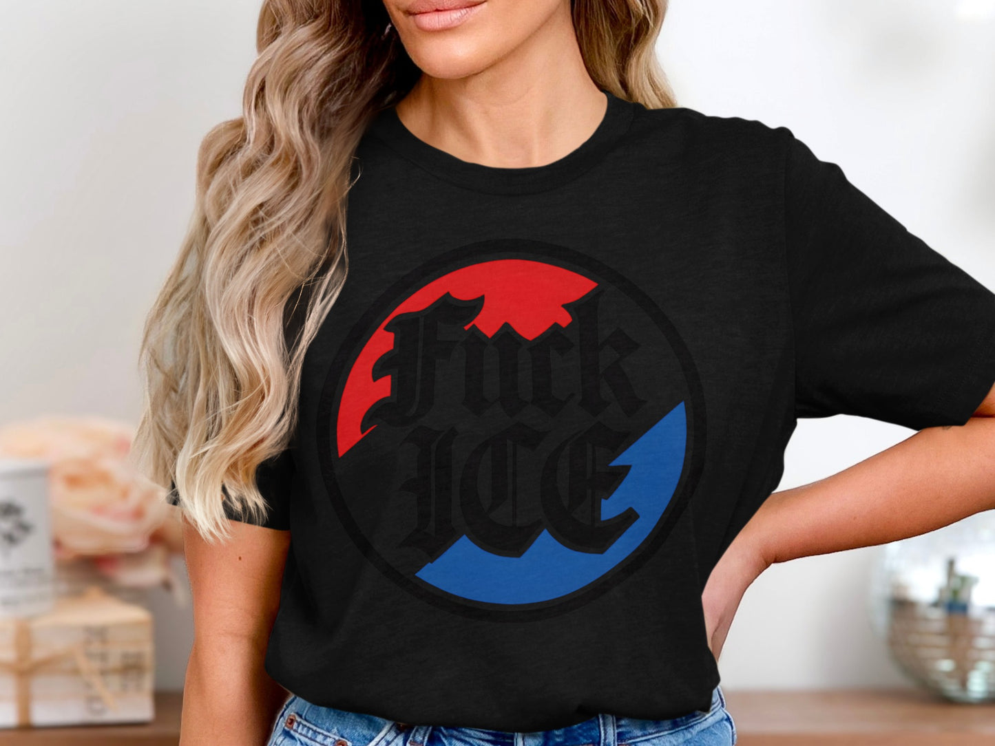 Bold Statement Anti-ICE Graphic T-Shirt product