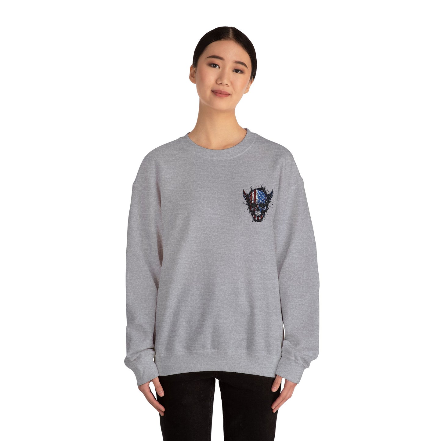Artistic Graphic Crewneck Sweatshirt - Bold Design for Creative Souls