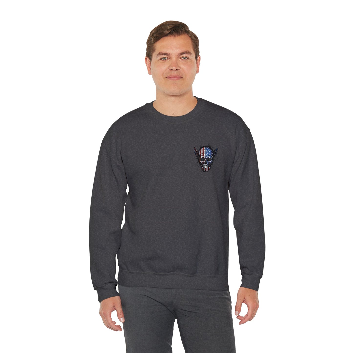 Artistic Graphic Crewneck Sweatshirt - Bold Design for Creative Souls