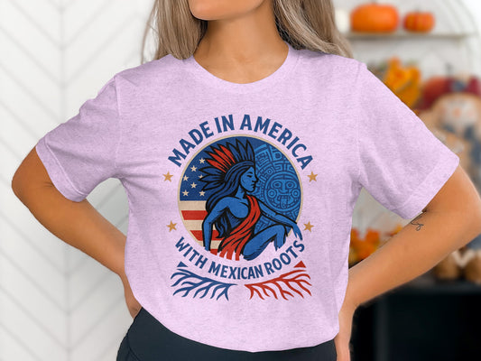 Made in America with Mexican Roots graphic tee