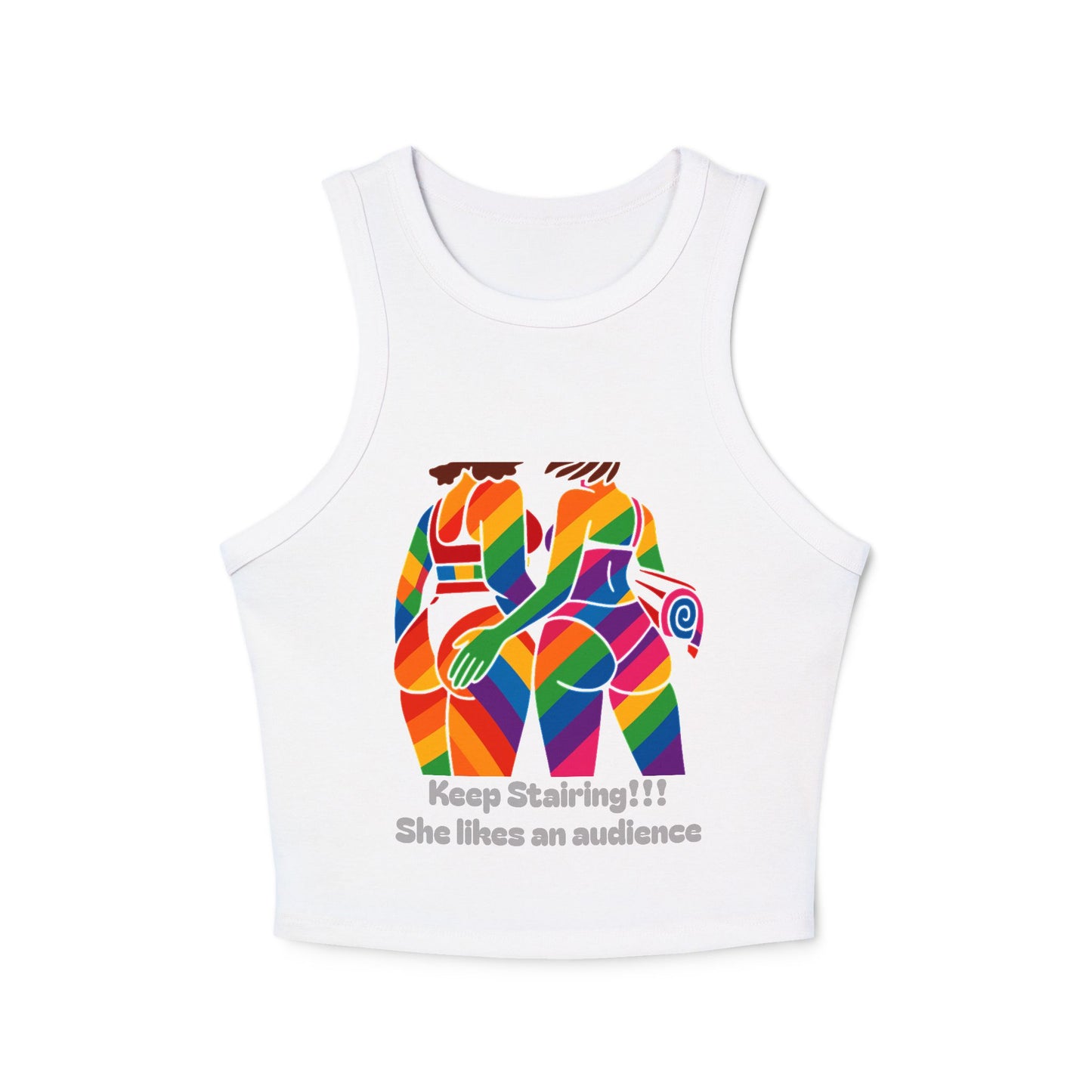 Pride tank top Vibrant Art Racerback Tank, Colorful Summer Top, LGBTQ+ Pride Apparel, Festival Wear, Casual Summer Outfit, Unique Gift Idea