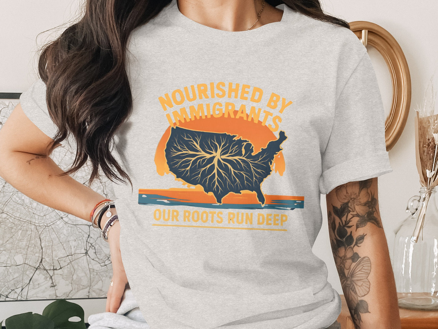 Nourished By Immigrants Our Roots Run Deep product type