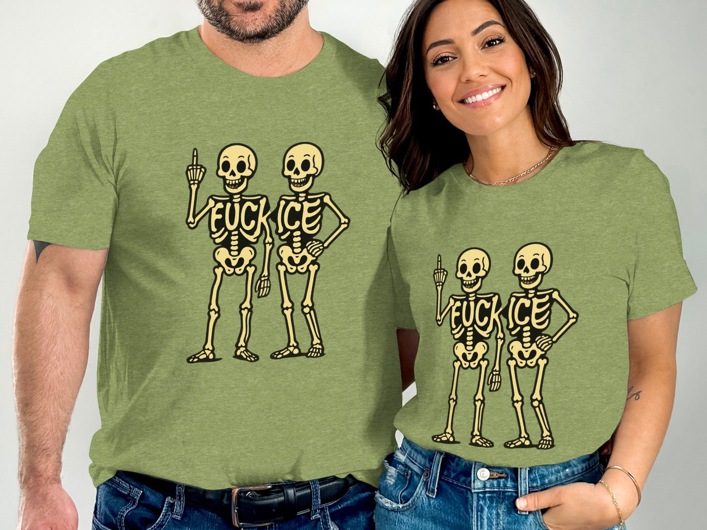 Skeleton Design Graphic Printed T-Shirt Unisex product type
