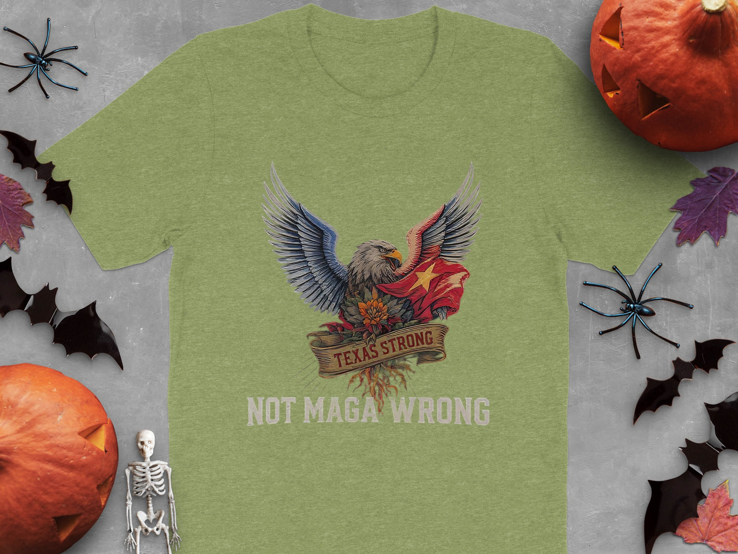 Texas Strong Not Maga Wrong Eagle Graphic Shirt product