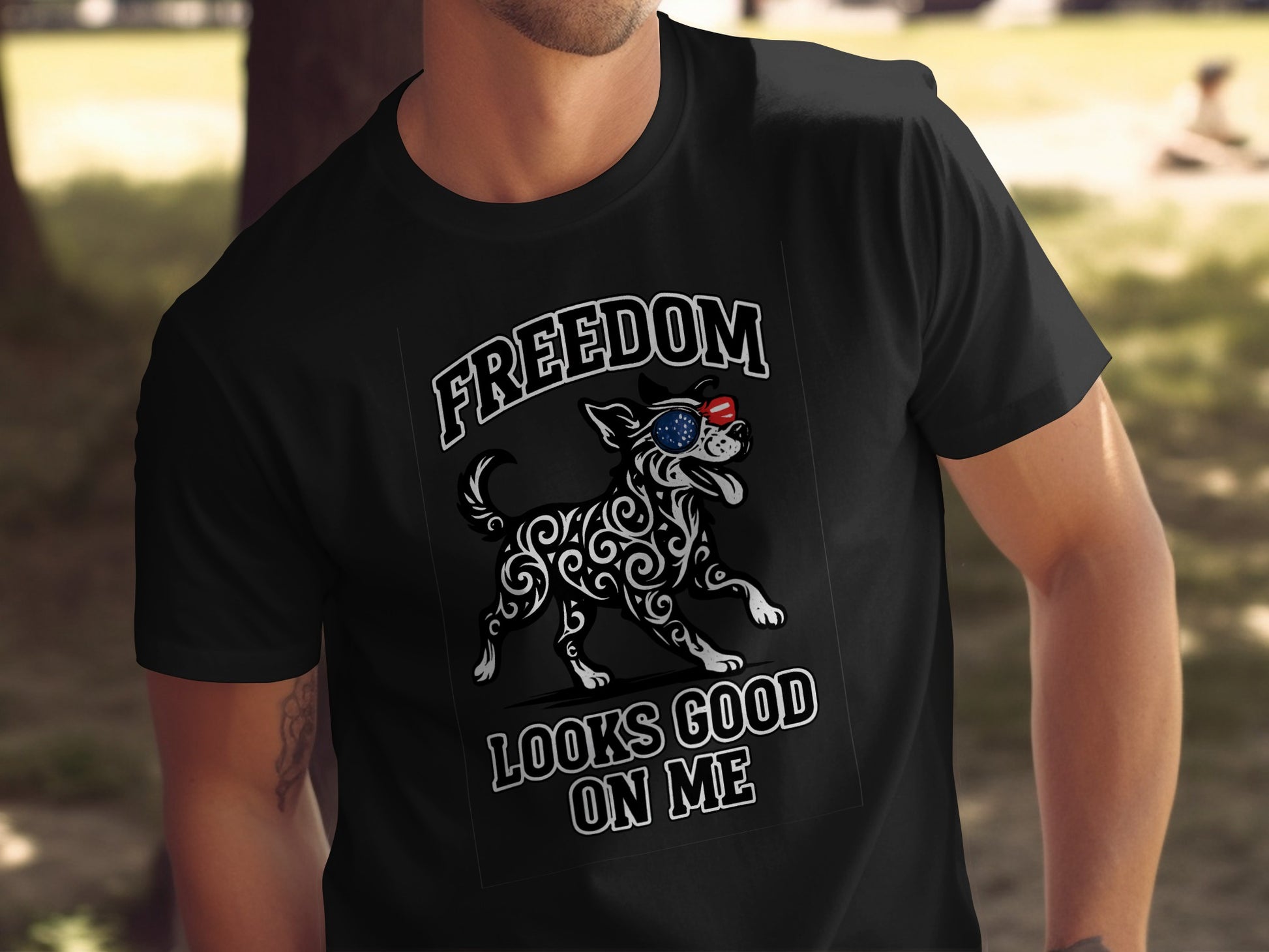 Freedom Looks Good on Me Graphic T-shirt product type