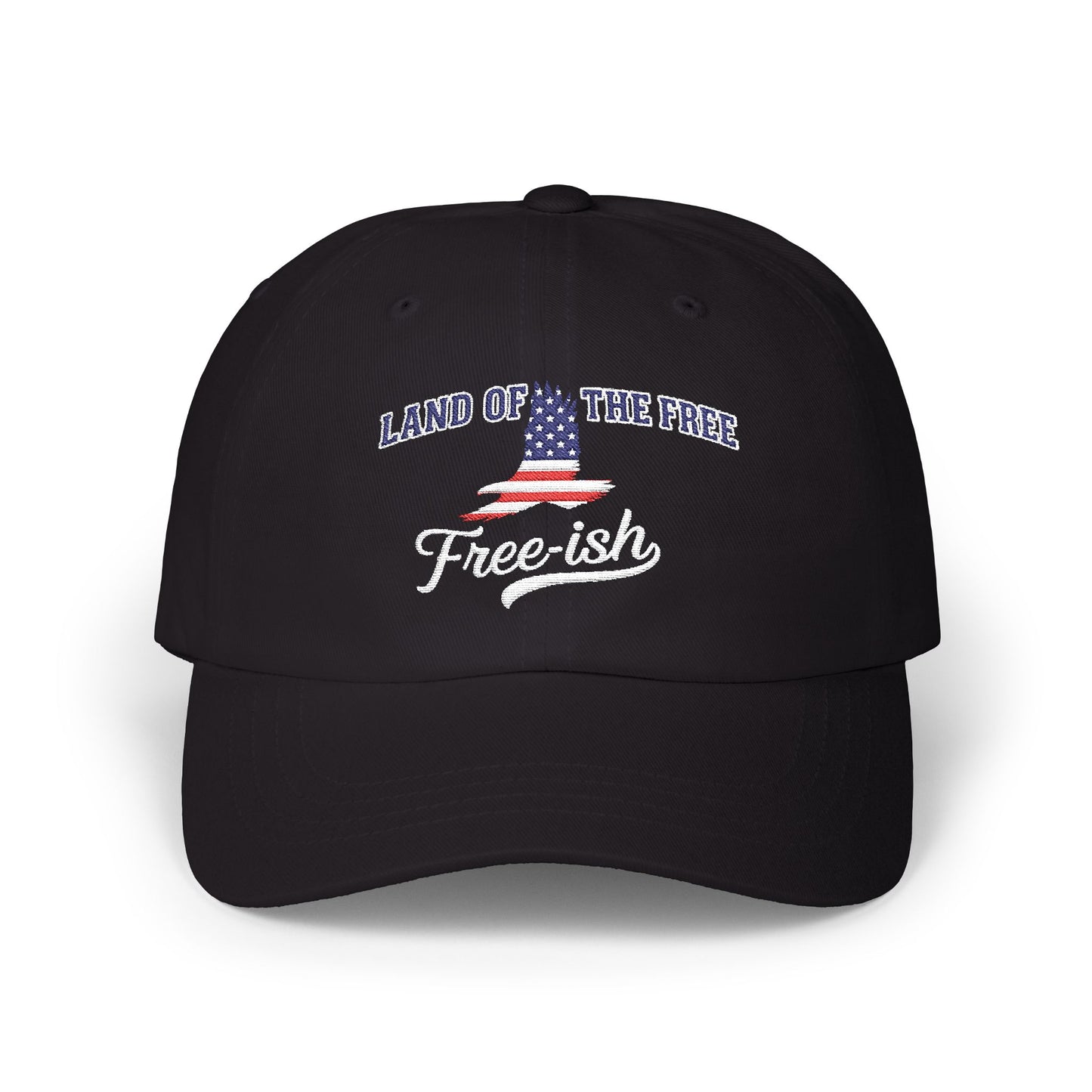 4th of July Embroidery Hat 'Land of the Free' Design | Patriotic Hat, Gift for Dads, Casual Wear, Freedom Cap, Summer Accessory
