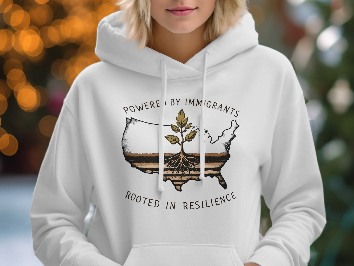 Powered by Immigrants Rooted in Resilience Hoodie product