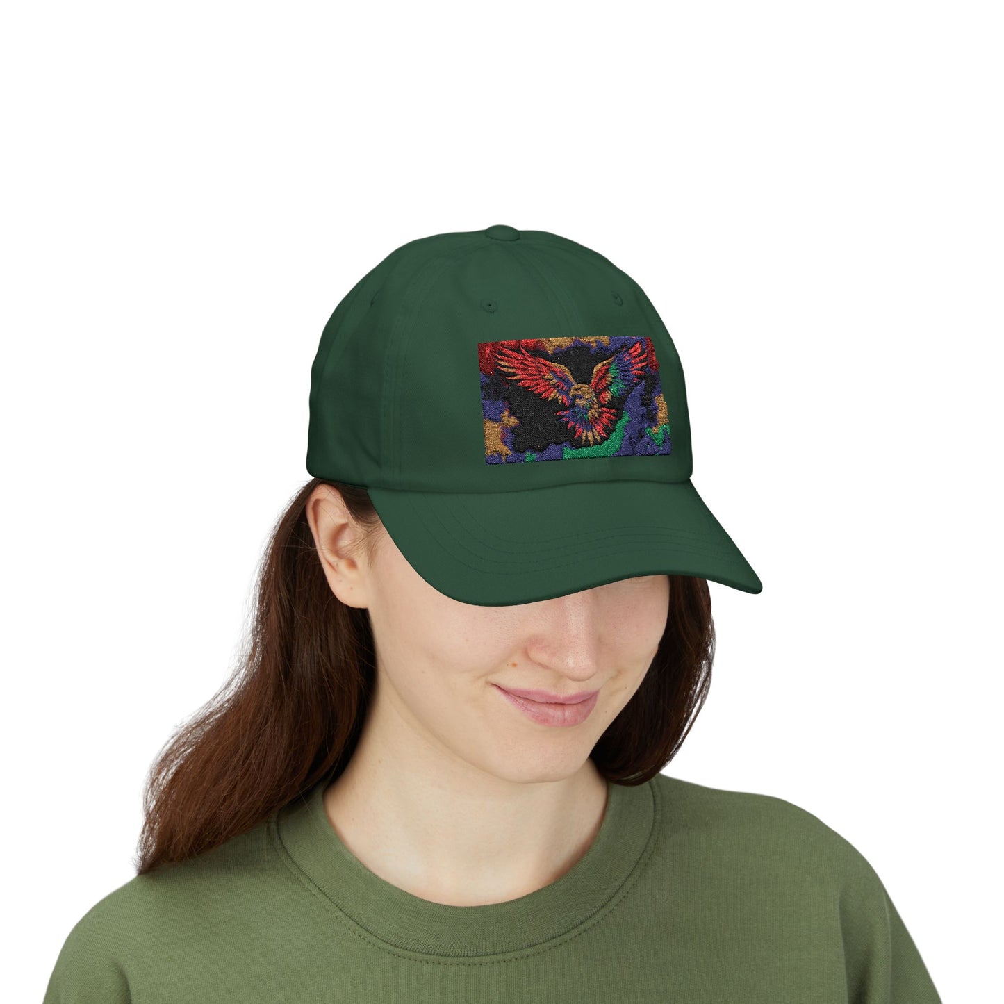 Pride hat Vibrant Eagle Embroidered Cap, Stylish Hat for Outdoors, Casual Wear, Gift Bird Lover's Accessory