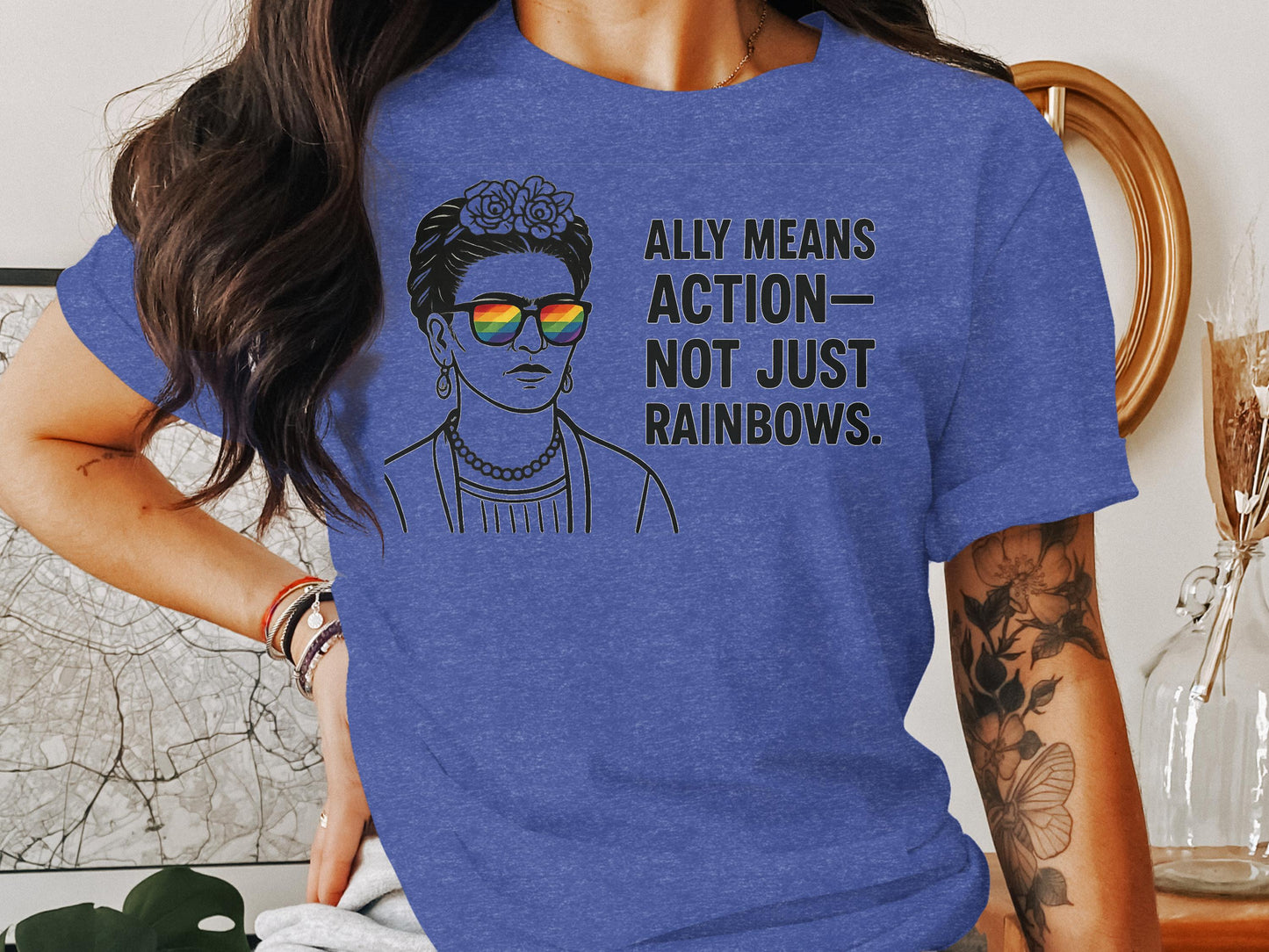 Ally Means Action Not Just Rainbows T-shirt product