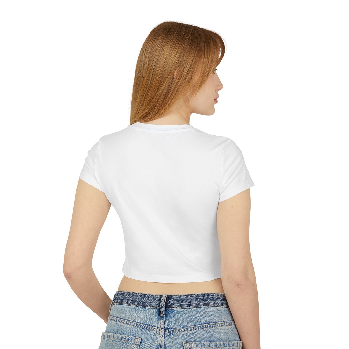 LGBTQ+ Pride Women's Baby Tee - Straight But Not Narrow Graphic Crop Top
