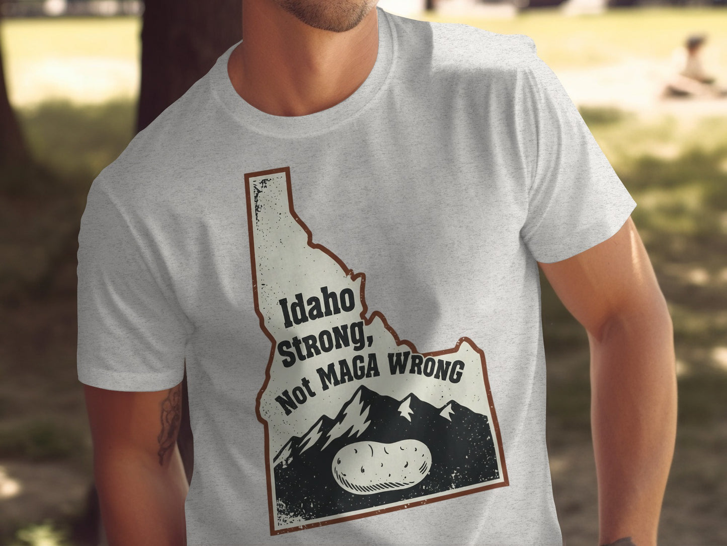 Idaho Strong Not Maga Wrong Graphic Tee product