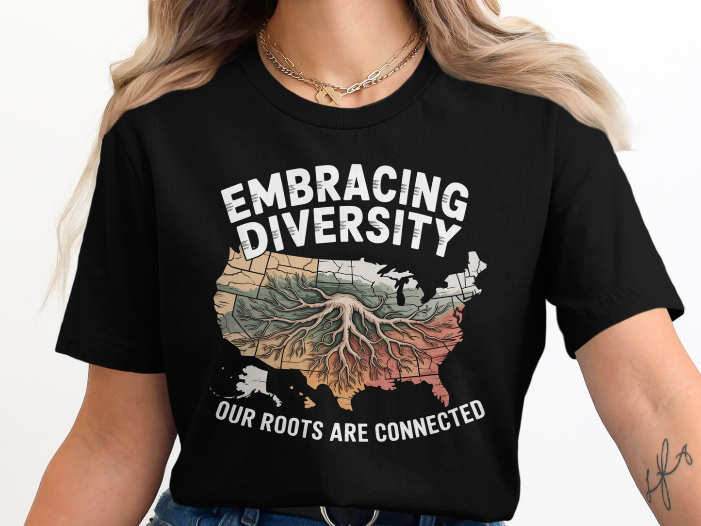 Embracing Diversity Our Roots Are Connected T-shirt product