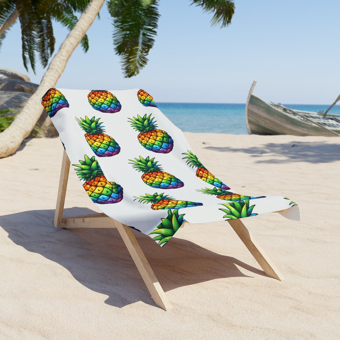 pride towell Vibrant Pineapple Beach Towel, Summer Beach Gear, Tropical Pool Accessories, Perfect for Vacations, Gift for Beach Lovers