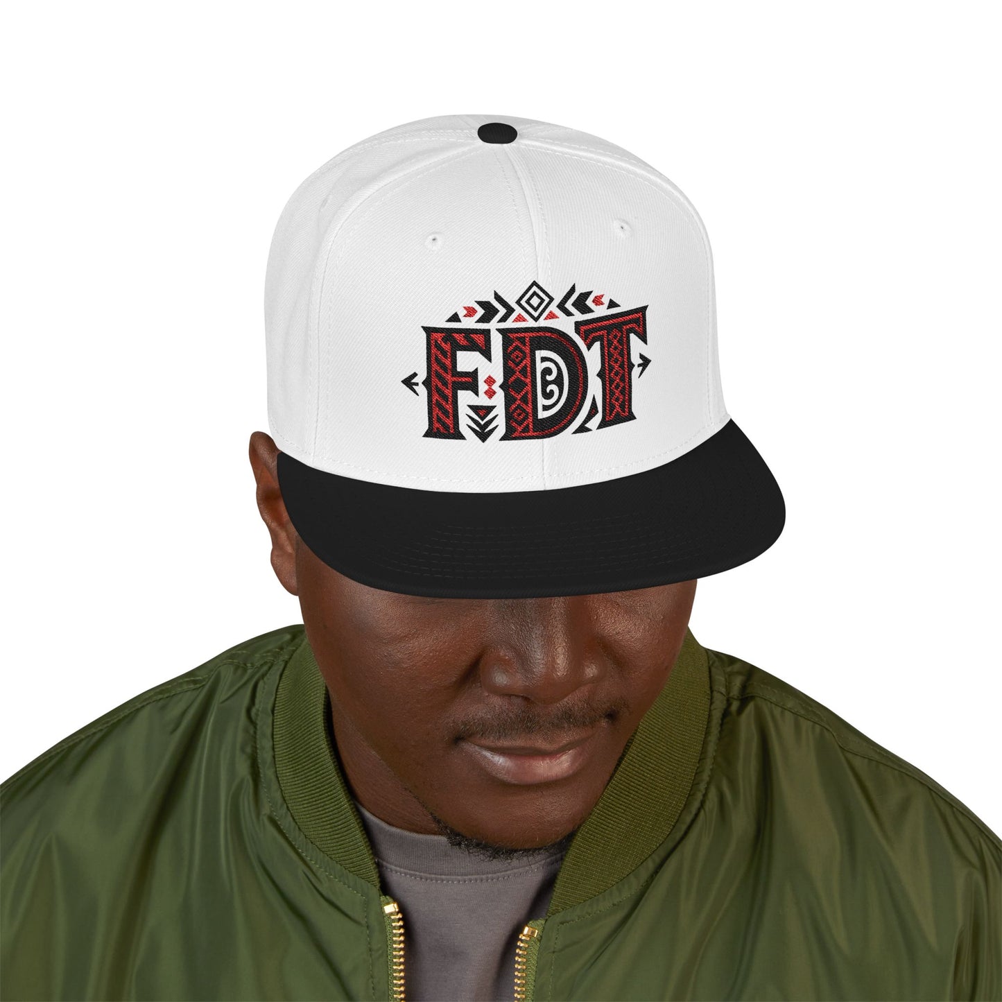 FDT Chinga Tu MAGA Embroidered Snapback Cap, Stylish Adjustable Hat, Gift for Dads, Streetwear Accessory, Trendy Headwear for All Occasions