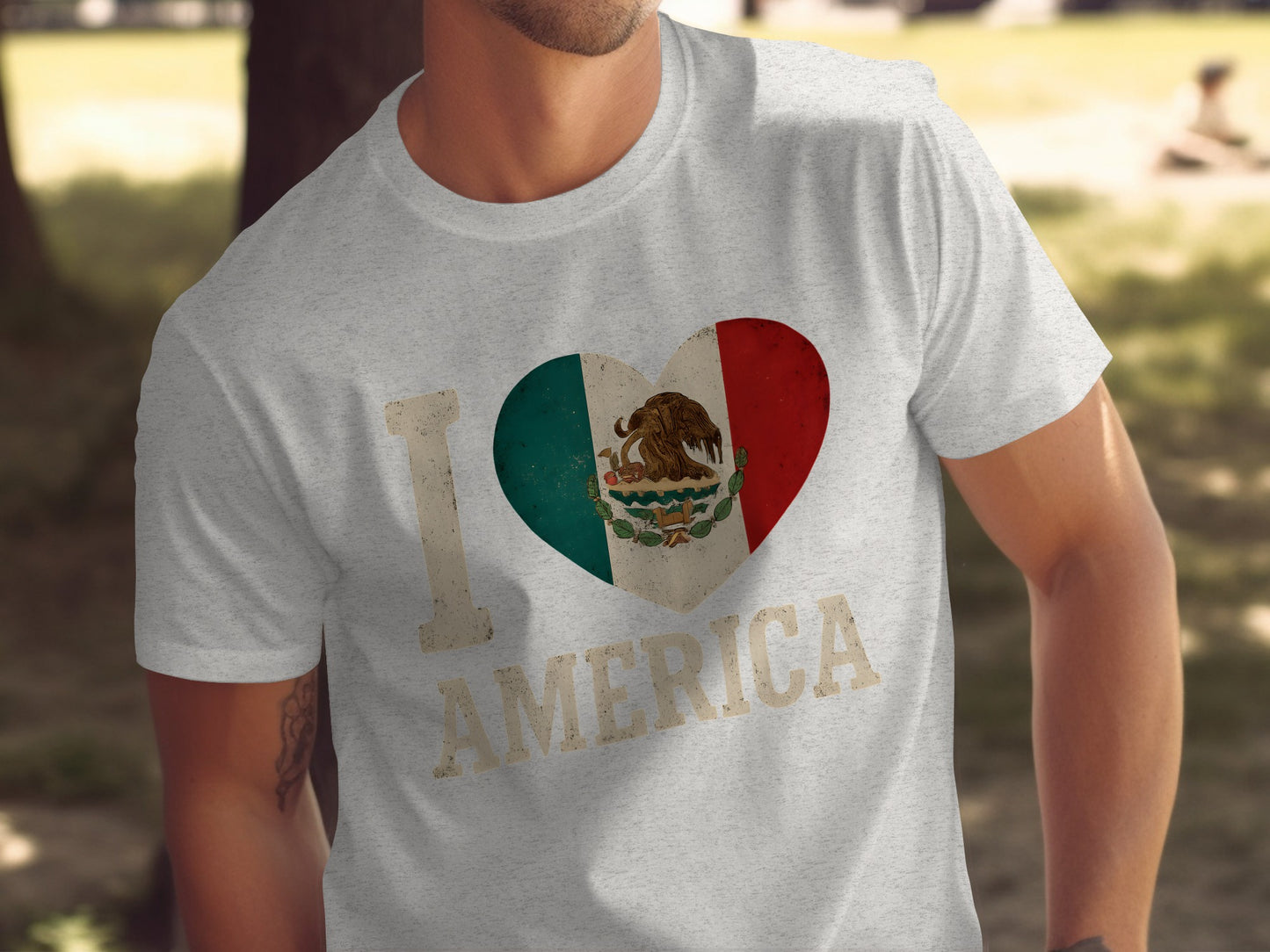 I Heart America Design on Casual T-Shirt product