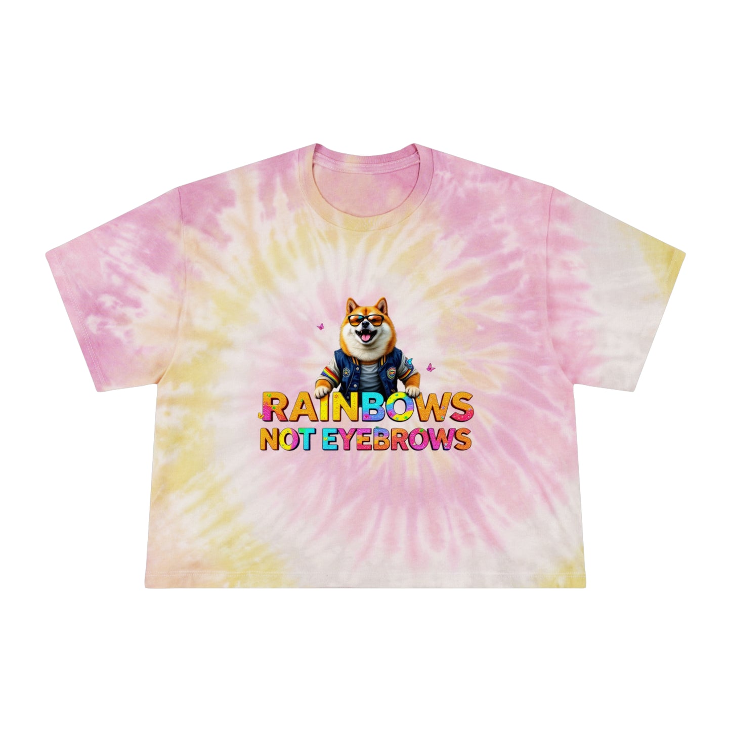 Pride Crop Top Women's Tie-Dye Crop Tee
