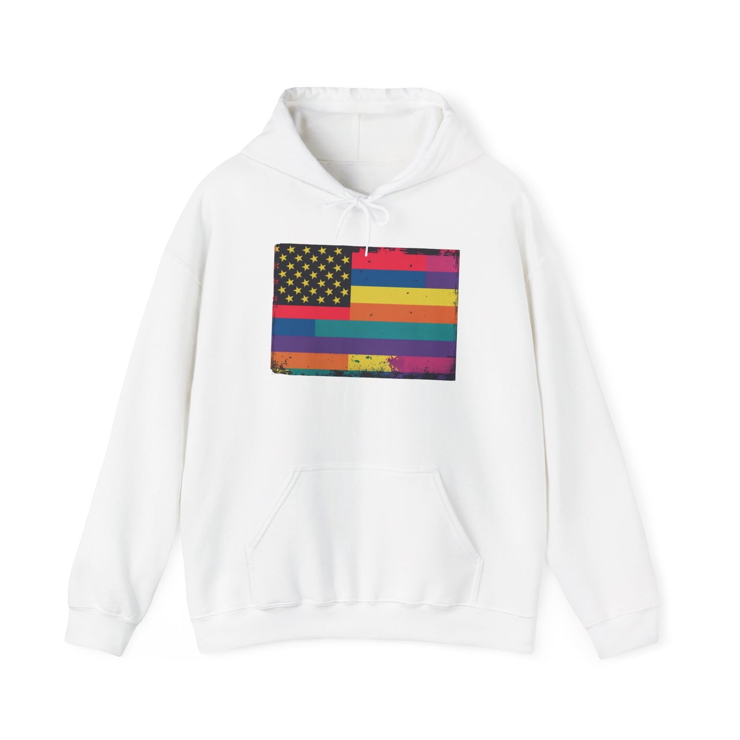 pride hoodie Pride & Patriotism Hoodie | Unisex Heavy Blend™ Sweatshirt