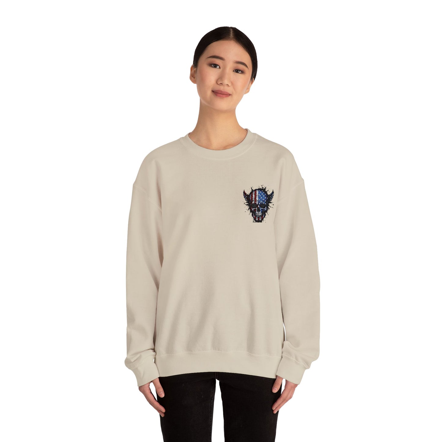 Artistic Graphic Crewneck Sweatshirt - Bold Design for Creative Souls