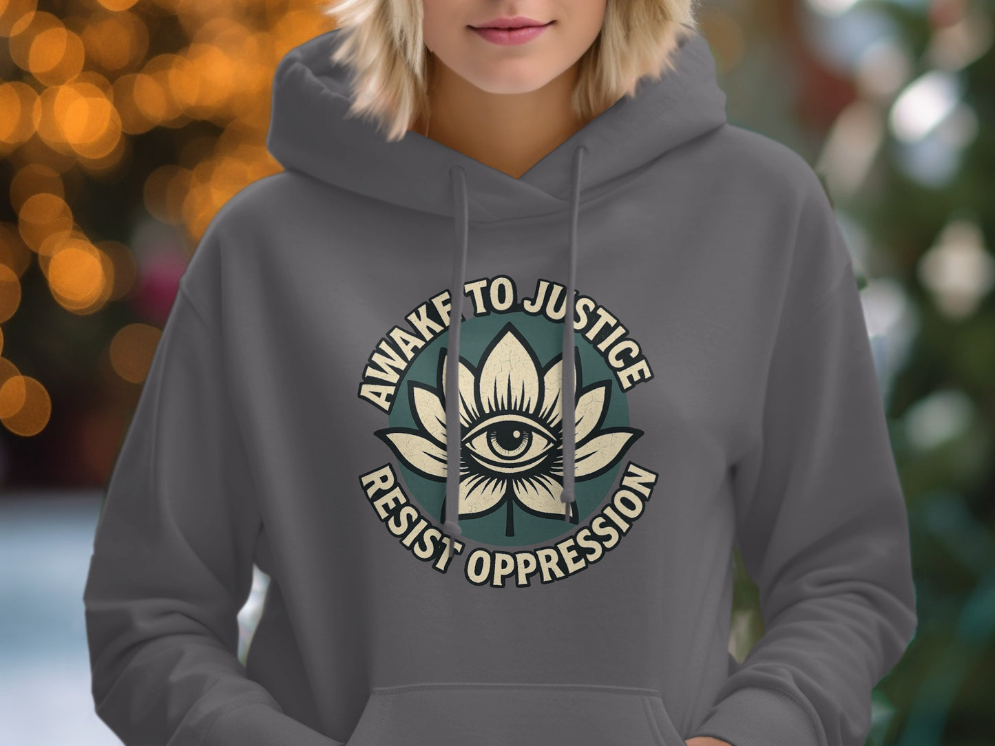 Awake to Justice Resist Oppression Hoodie product