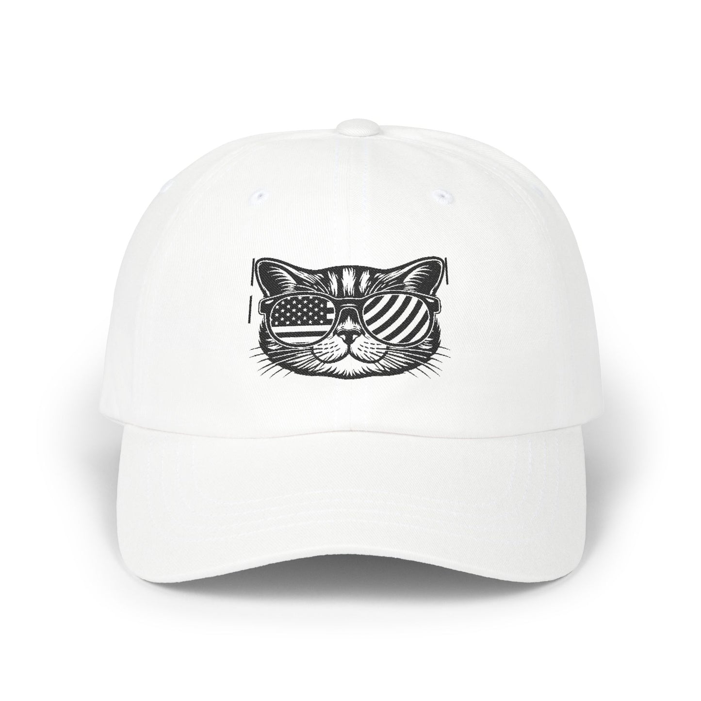 Cool Cat Cap, Vintage Cat Hat, Unisex Adjustable Cap, Perfect Gift, Casual Outdoor Style