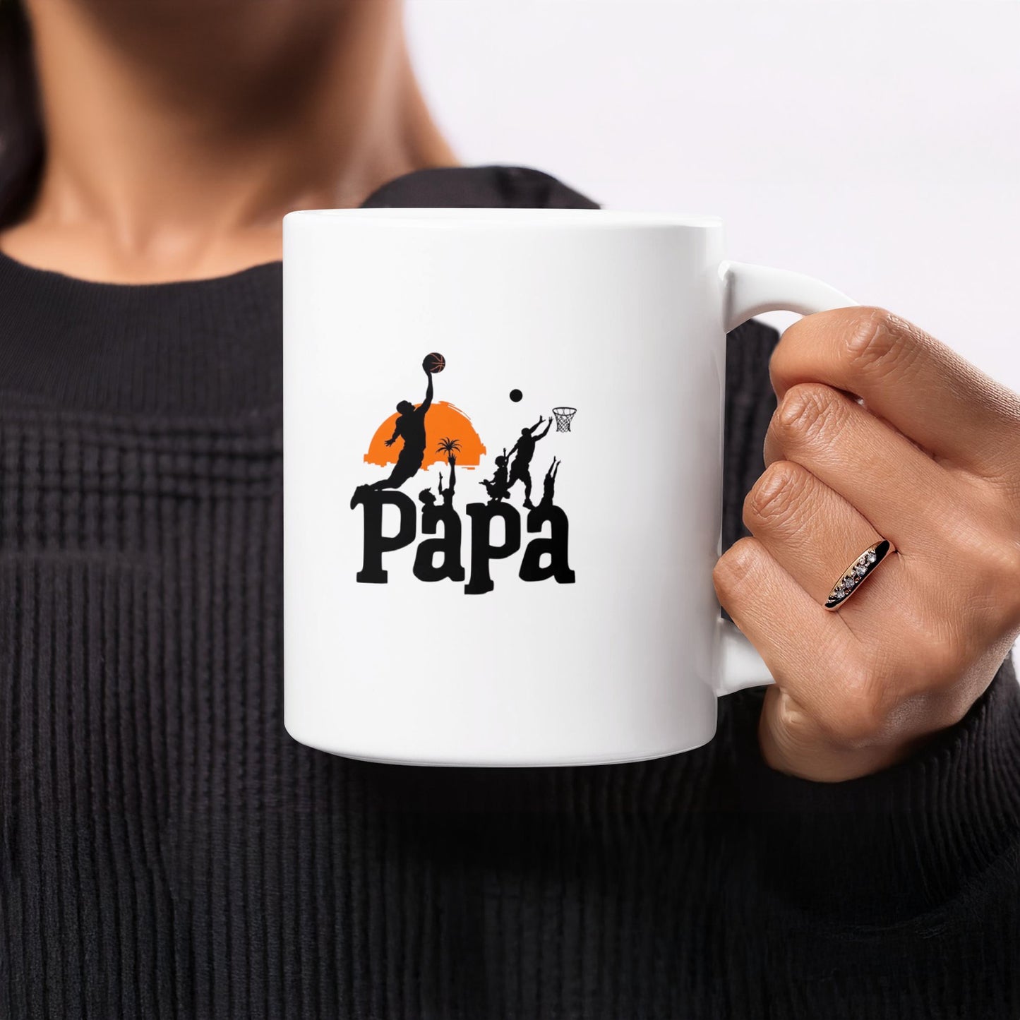 Papa Basketball Theme Printed Mug product