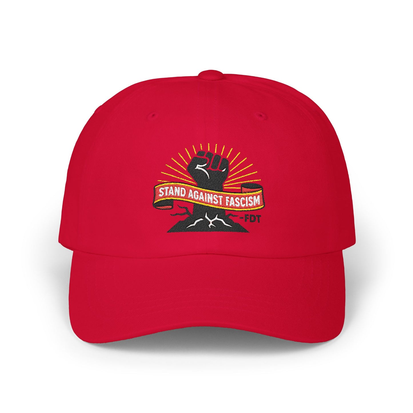 Embroidered Hat Protest No Kings IN America, Resist Anti Fascism Hat