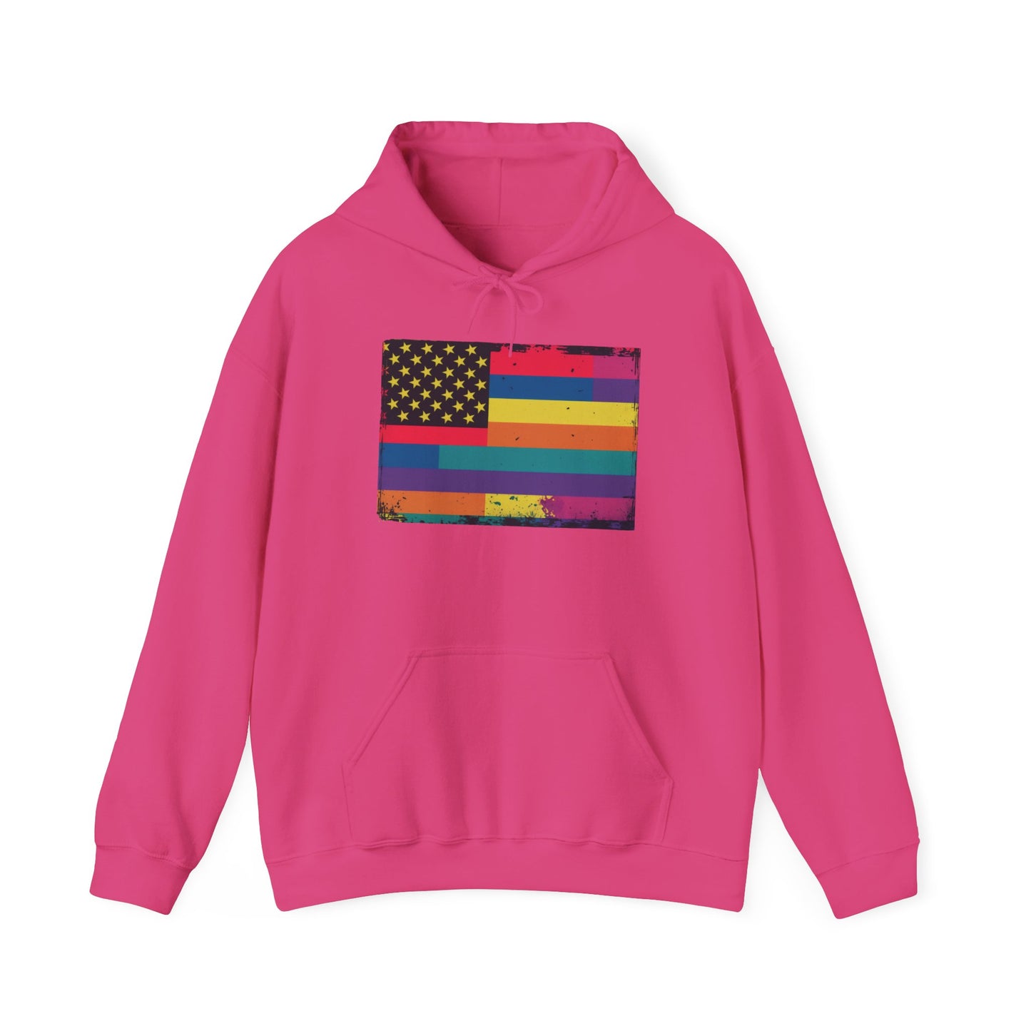 pride hoodie Pride & Patriotism Hoodie | Unisex Heavy Blend™ Sweatshirt