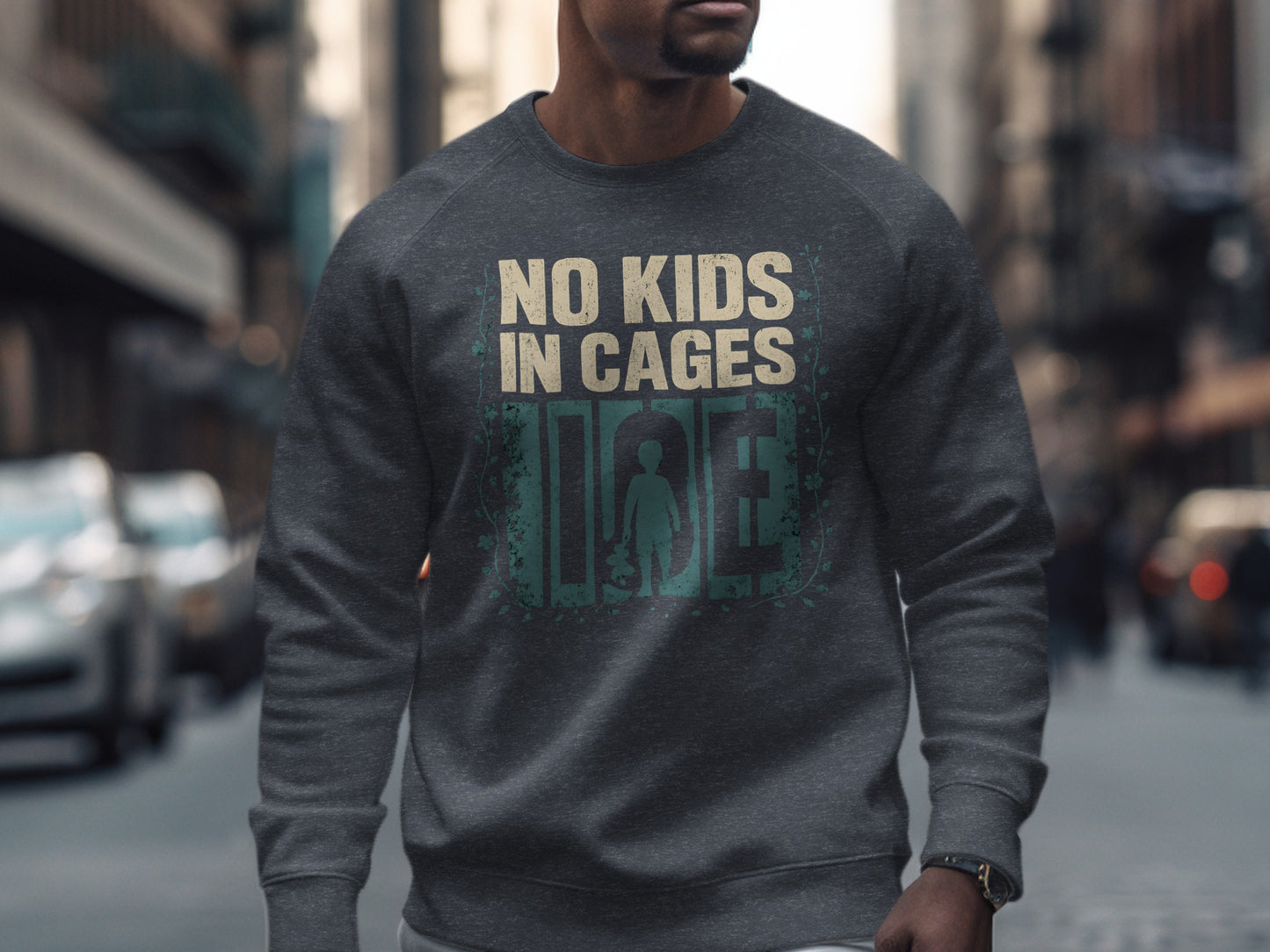 No Kids In Cages Statement Sweatshirt product