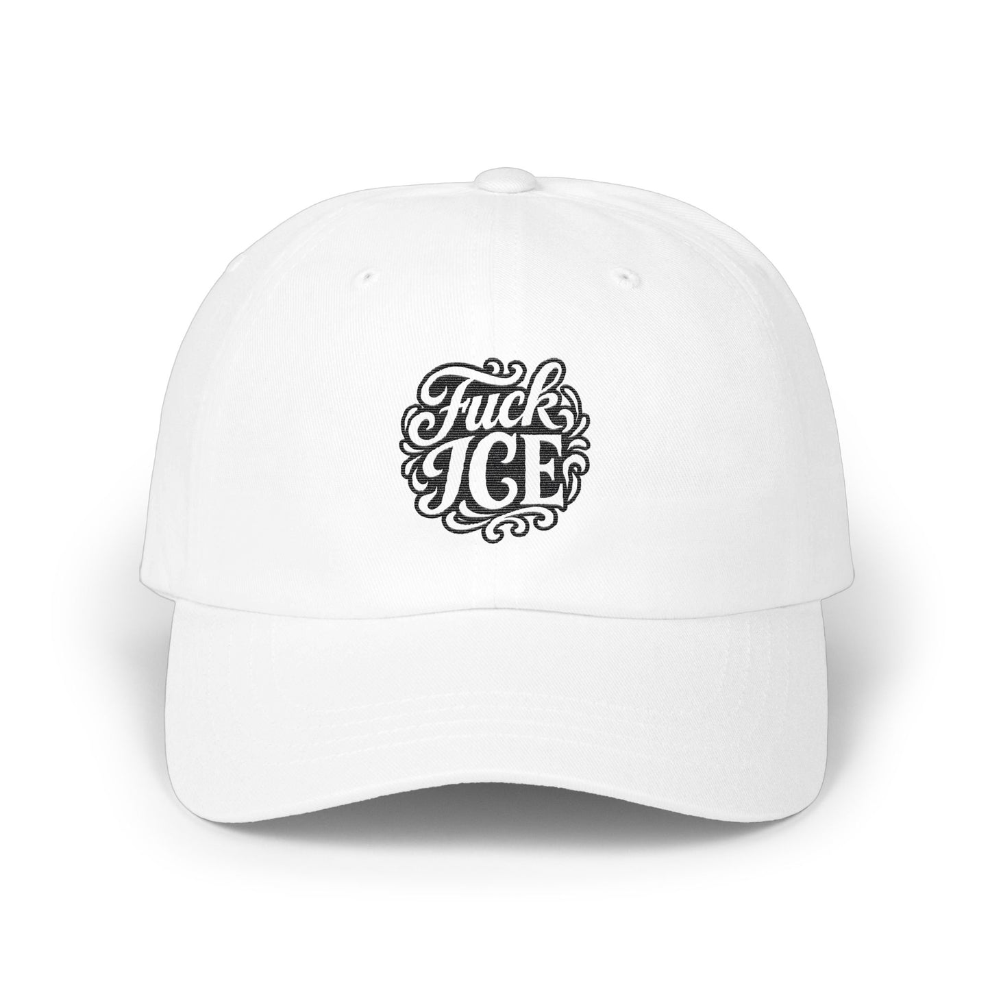 Stylish Fuck ICE Embroidered White Hat product
