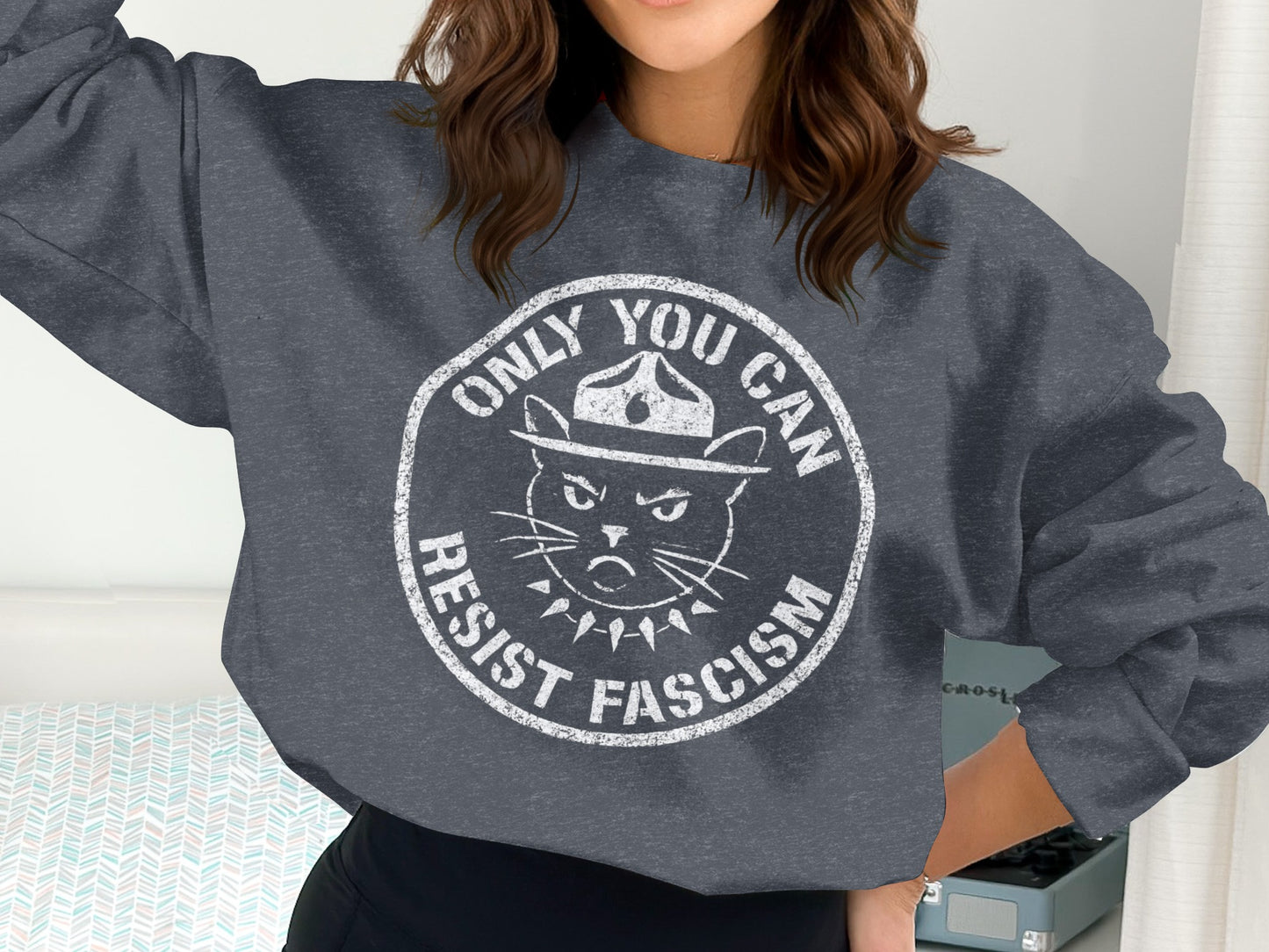Only You Can Resist Fascism Graphic Sweatshirt product